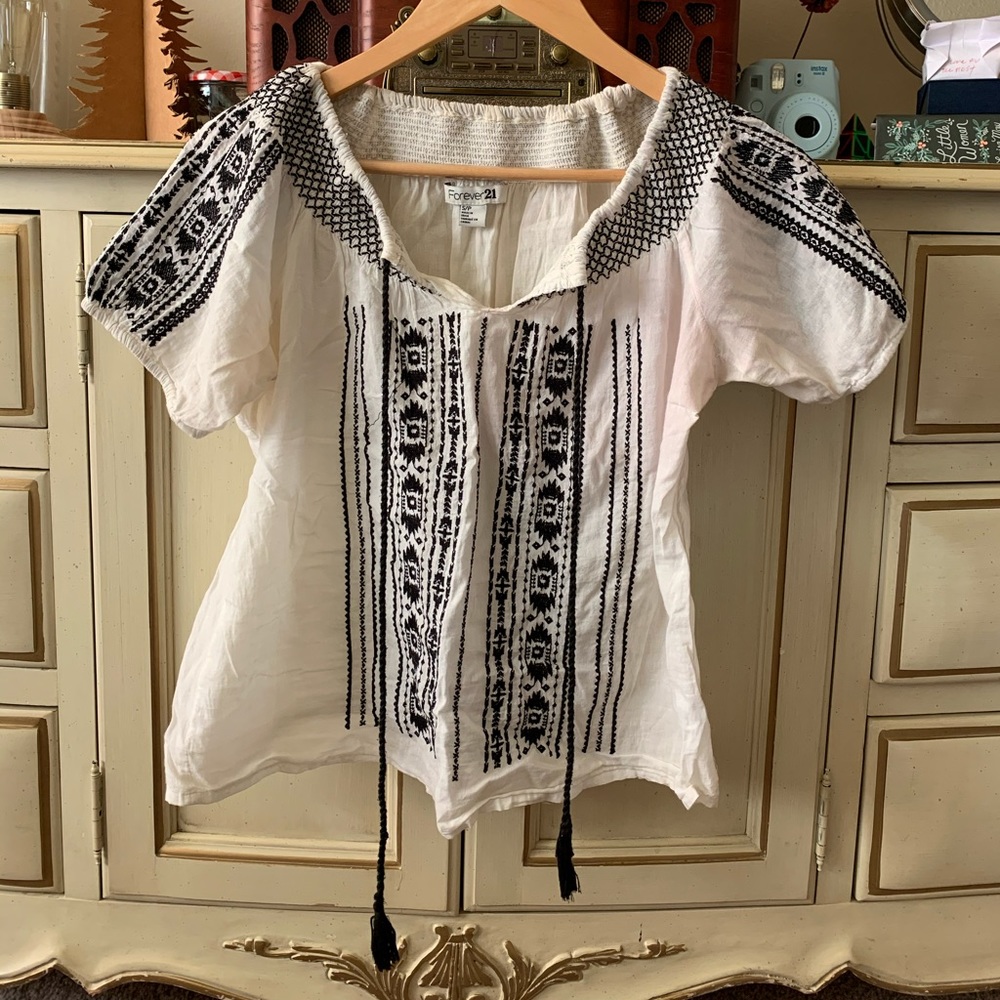 Embroidered top